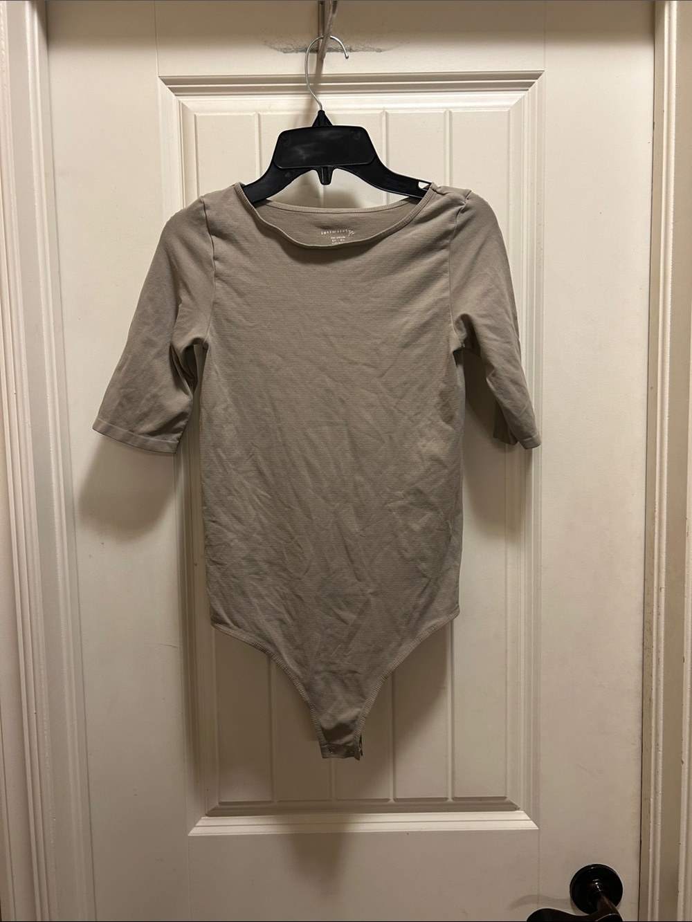 Free People Intimately S Taupe Scoop Neck Bodysuit